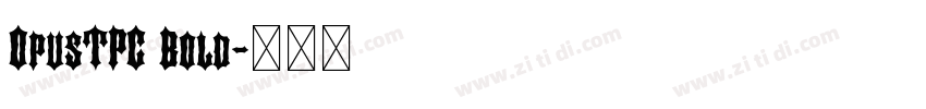 OpusTPC Bold字体转换